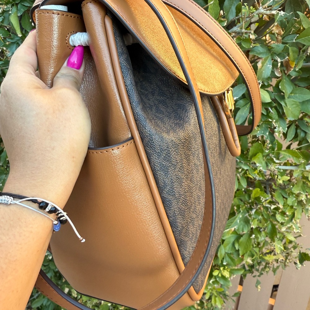 Michael Kors Brown and Tan Women's Backpack - Picture 3 of 5